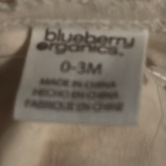 Blueberry Organics Baby Two Piece Short Sleeve Crew Neck One Piece Baby Set 0-3M - Picture 5 of 8